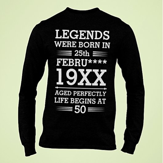 Im Datumsmonatsalter waren benutzerdefinierte Lege T-Shirt