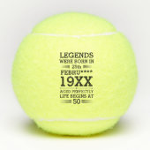 Im Datumsmonatsalter waren benutzerdefinierte Lege Tennisbälle (Vorderseite)