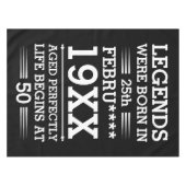 Im Datumsmonatsalter waren benutzerdefinierte Lege Tischdecke (Vorderseite (Horizontal))