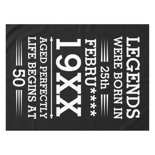 Im Datumsmonatsalter waren benutzerdefinierte Lege Tischdecke (Vorderseite (Horizontal))