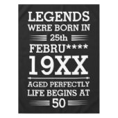 Im Datumsmonatsalter waren benutzerdefinierte Lege Tischdecke (Vorderseite)