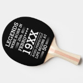 Im Datumsmonatsalter waren benutzerdefinierte Lege Tischtennis Schläger (Seitenansicht)