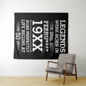 Im Datumsmonatsalter waren benutzerdefinierte Lege Wandteppich (Beispiel (Horizontal))