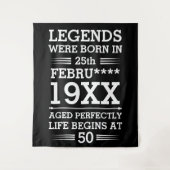 Im Datumsmonatsalter waren benutzerdefinierte Lege Wandteppich (Vorderseite)