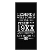 Im Datumsmonatsalter waren benutzerdefinierte Lege Werbekarte (Hinten)