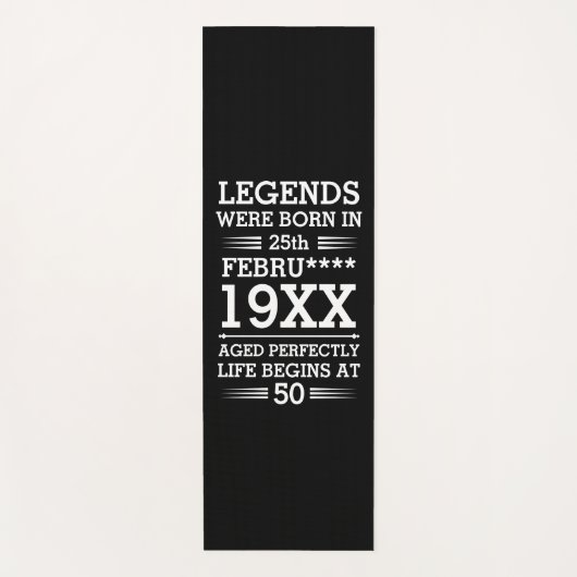 Im Datumsmonatsalter waren benutzerdefinierte Lege Yogamatte (Vorderseite)