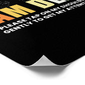 Im Deaf Deaf-Mute-Zeichensprache Poster (Ecke)