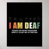 Im Deaf Deaf-Mute-Zeichensprache Poster (Vorne)