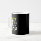 I'm Deaf. Not Dumb. Asl Deaf Sign Language Deaf Aw Kaffeetasse (Vorderseite Links)