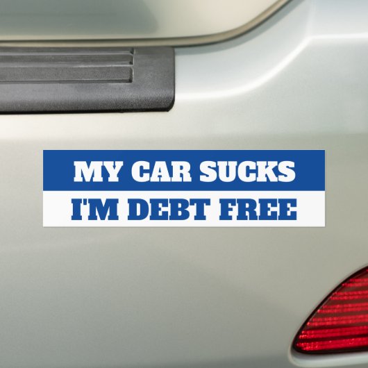 I'M DEBT FREE AUTOAUFKLEBER (Auf Auto)