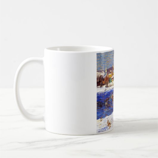 Im Delaware (von Robert Spencer) Kaffeetasse (Links)