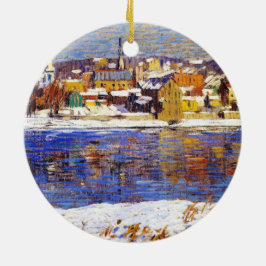 Im Delaware (von Robert Spencer) Keramik Ornament