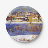 Im Delaware (von Robert Spencer) Pappteller (Vorderseite)