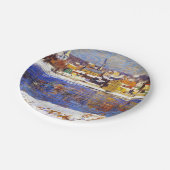 Im Delaware (von Robert Spencer) Pappteller (Schrägansicht)