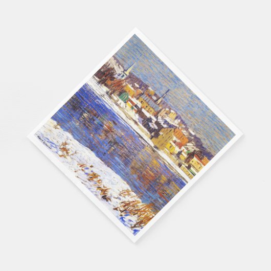 Im Delaware (von Robert Spencer) Serviette (Ecke)