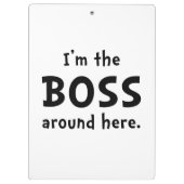 Im der Chef Klemmbrett (Rückseite)