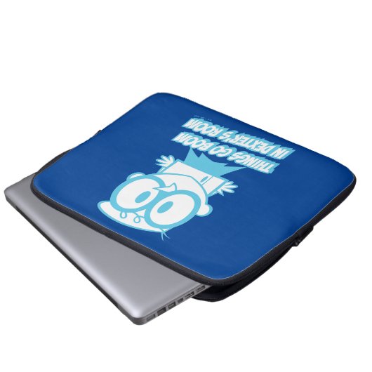 Im Dexter-Saal wird alles boomen Laptopschutzhülle (Vorne Knopf)