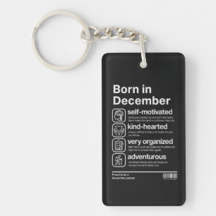 Im Dezember Geboren Persönlichkeit Schlüsselanhänger