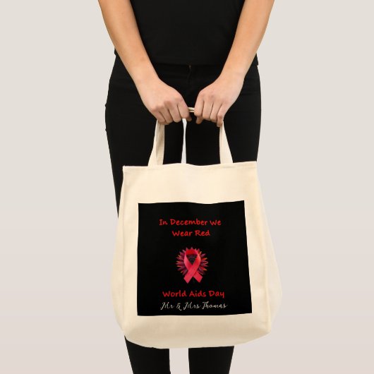 Im Dezember tragen wir Red Unite for World AIDS Da Tragetasche (Vorderseite (Produkt))