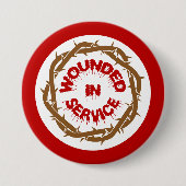 Im Dienst verwundet Button (Vorderseite)