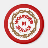 Im Dienst verwundet Magnet (Vorne)