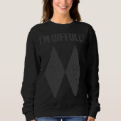 I'm Difficult  Double Black Diamonds Ski Snowboard Sweatshirt (Vorderseite)