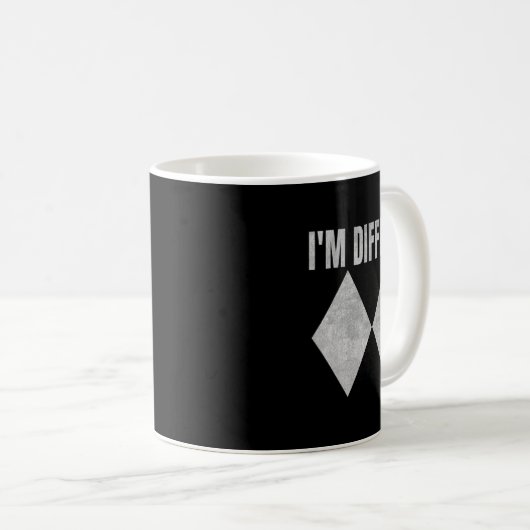 I'm Difficult Funny Double Black Diamonds Ski Snow Kaffeetasse (VorderseiteRechts)