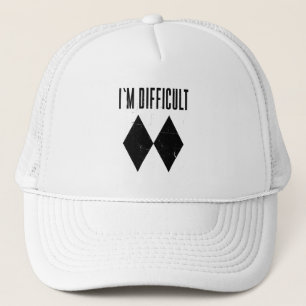 I'm Difficult Skiing Double Black Diamond  Truckerkappe