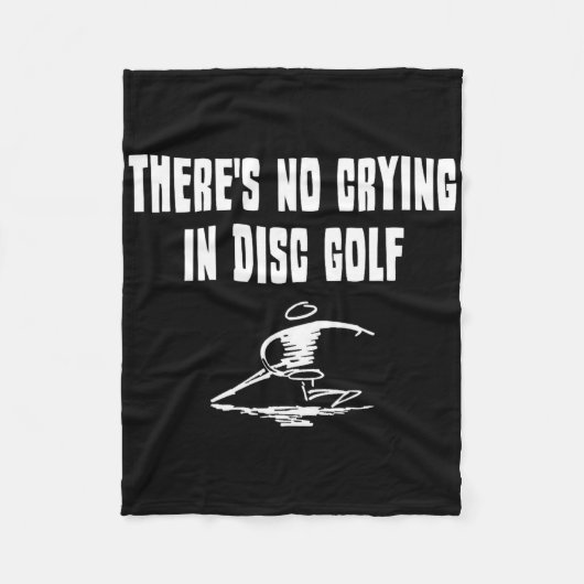 Im Disc Golf Sport wird nicht geweint Fleecedecke (Vorderseite)