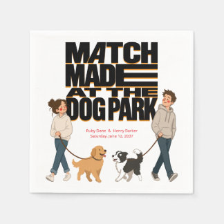 Im Dog Park getroffen Serviette
