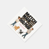 Im Dog Park getroffen Serviette (Ecke)