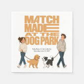 Im Dog Park getroffen Serviette (Vorderseite)