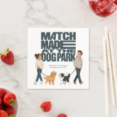 Im Dog Park getroffen Serviette (Beispiel)