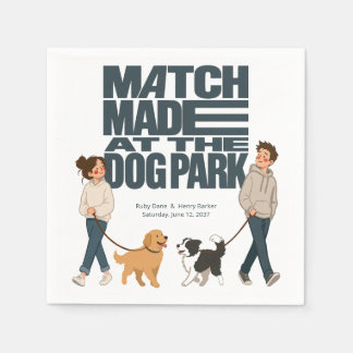 Im Dog Park getroffen Serviette