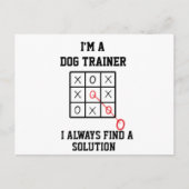 Im Dog Trainer finde ich immer eine Lösung Postkarte (Vorderseite)
