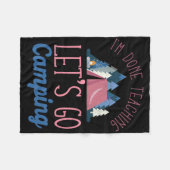 Im Done Teaching Let's Go Camping Tent Fleecedecke (Vorderseite (Horizontal))