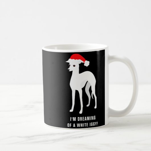 Im Dreaming Of A White Iggy Christmas Kaffeetasse (Rechts)