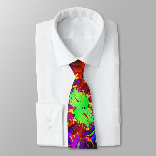 Im Dschungel, im Mächtigen Dschungel, modern abstr Krawatte (Gebunden)
