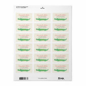 Im Dschungel Rücksendeadressen-Aufkleber Adressaufkleber (Vorne)