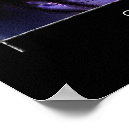 Im Dunkeln bedeckt Poster (Ecke)