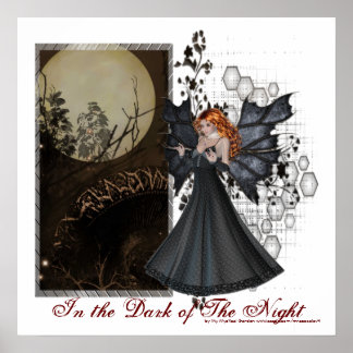 Im Dunkeln der Nachtserie - Fantasy Print Poster