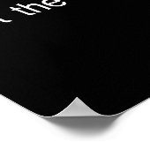 Im dunkelsten Moment kommt das Licht. Poster (Ecke)