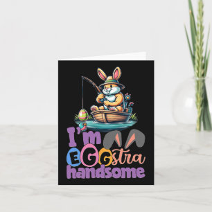 Im Eggstra handsome Bunny Fish B Fish Osterfest Da Karte