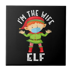 Im Ehefrau Elf Funny Weihnachtsgeschenk Fliese