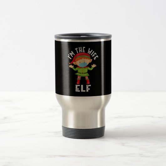 Im Ehefrau Elf Funny Weihnachtsgeschenk Reisebecher (Mittel)