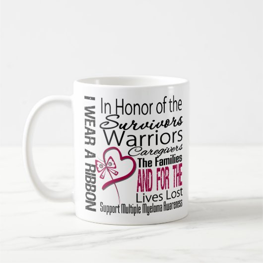 Im Ehrencollagen-Tribut-multiplen Myeloma Kaffeetasse (Links)