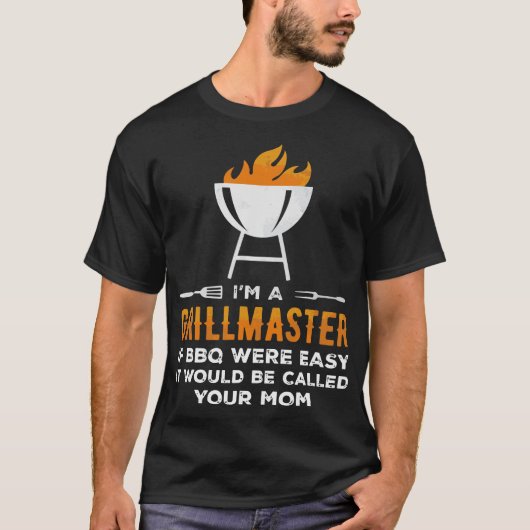 Im ein Grill-Meister, wenn GRILLEN einfaches T-Shirt (Vorderseite)