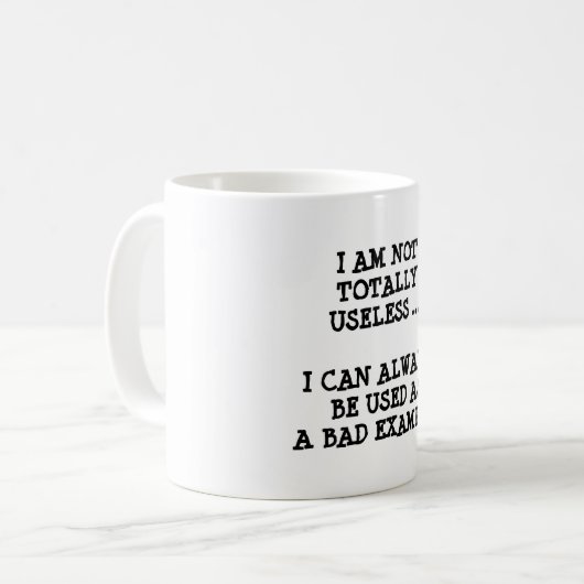 IM EIN GUTES SCHLECHTES BEISPIEL QUOTE TASSE (Vorderseite Links)