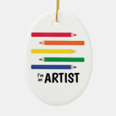 Im ein Künstler Keramikornament (Vorne)