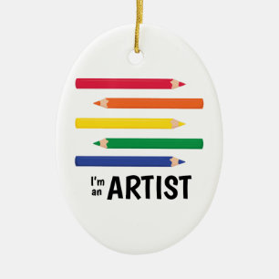 Im ein Künstler Keramikornament